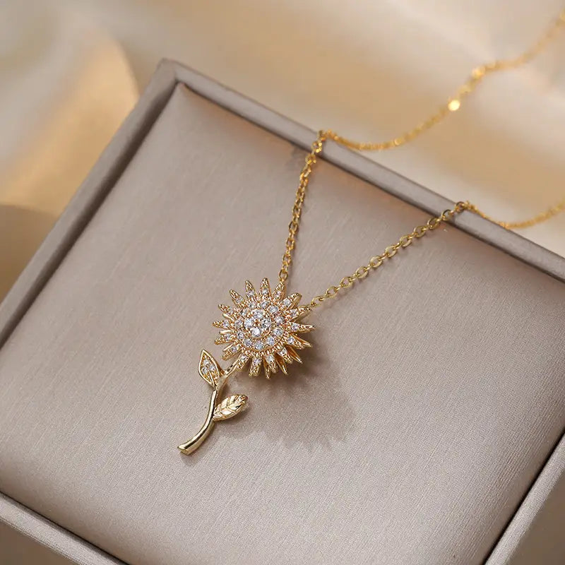 Collar Girasol Giratorio